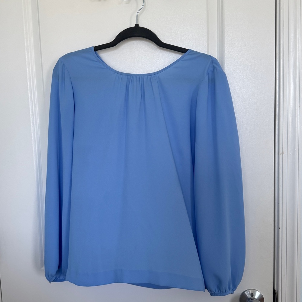 J. Crew Women’s Light Blue Long Sleeve Blouse Size 10